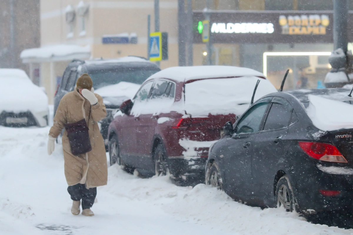 Moskvada qar fırtınası