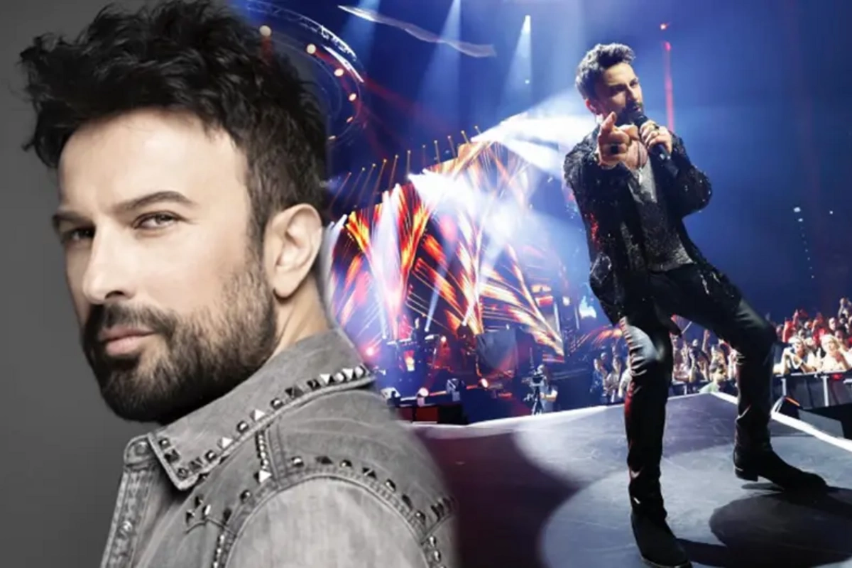 Səhnədə rəqs edən Tarkanın əlindən mikrofon düşdü