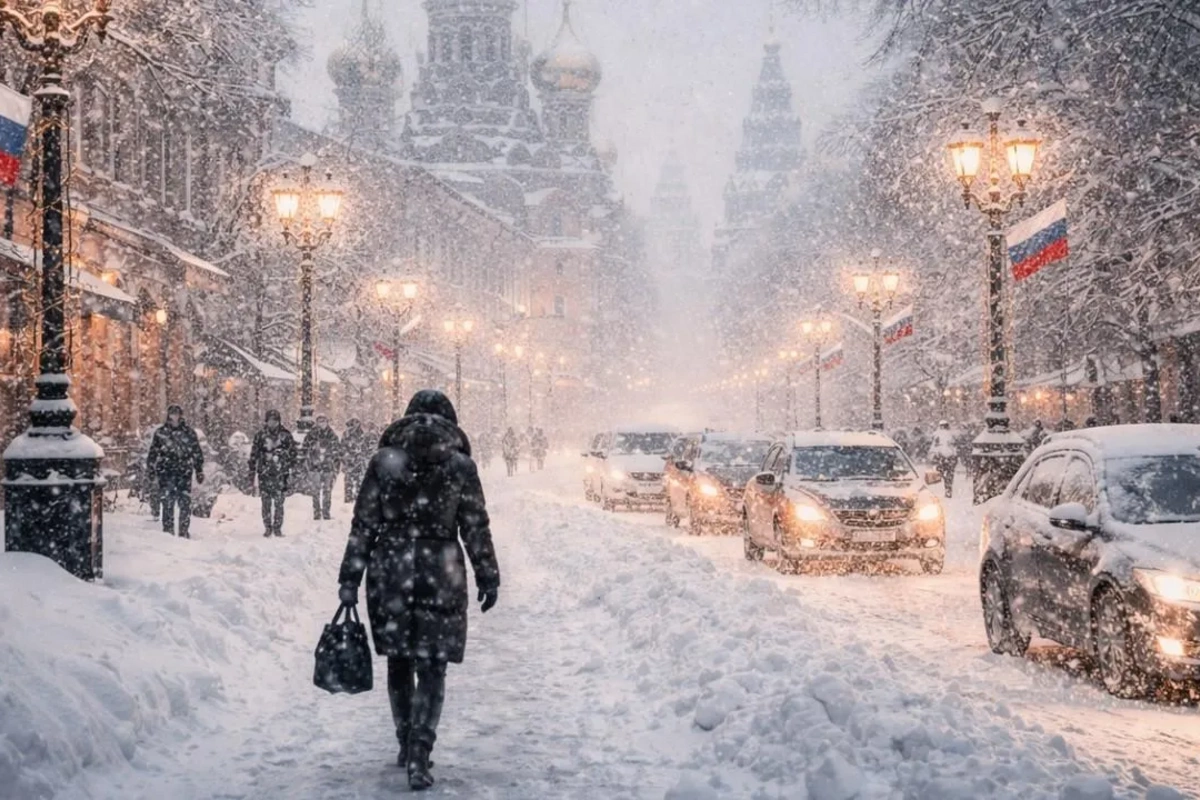 Moskvaya anomal səviyyədə qar yağıb
