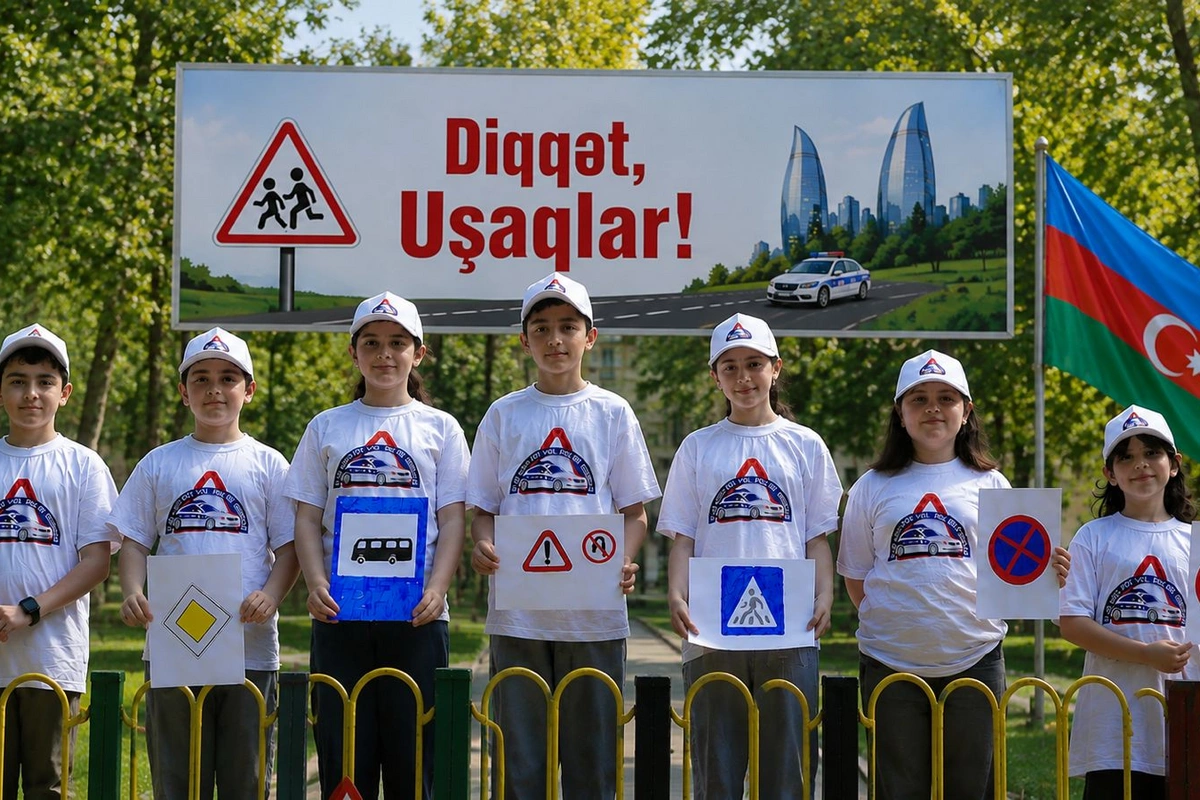 Yol polisi Diqqət, uşaqlar! devizi altında təhlükəsizlik aylığı keçirəcək