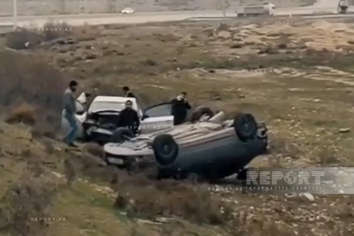 Tağıyev qəsəbəsində yol-nəqliyyat hadisəsi olub, xəsarət alanlar var