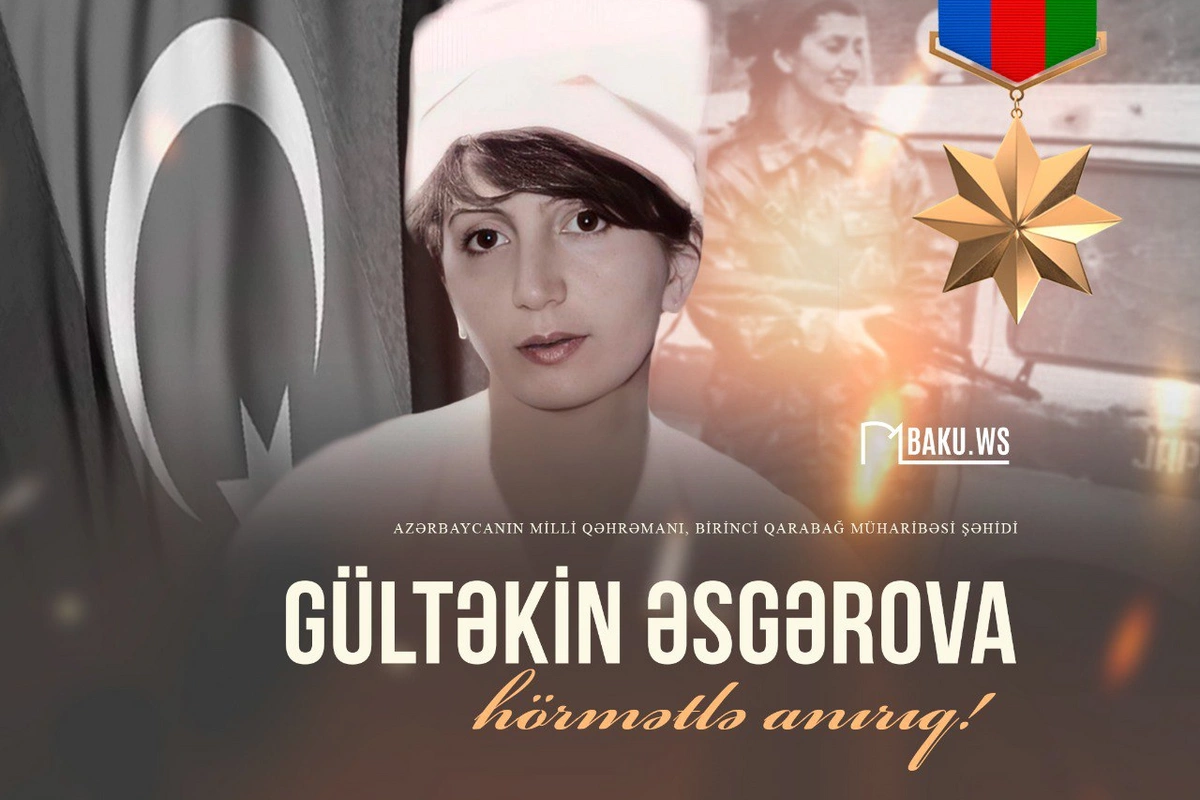 Milli Qəhrəman Gültəkin Əsgərovanın anım günüdür Milli Qəhrəman Gültəkin Əsgərovanın anım günüdür