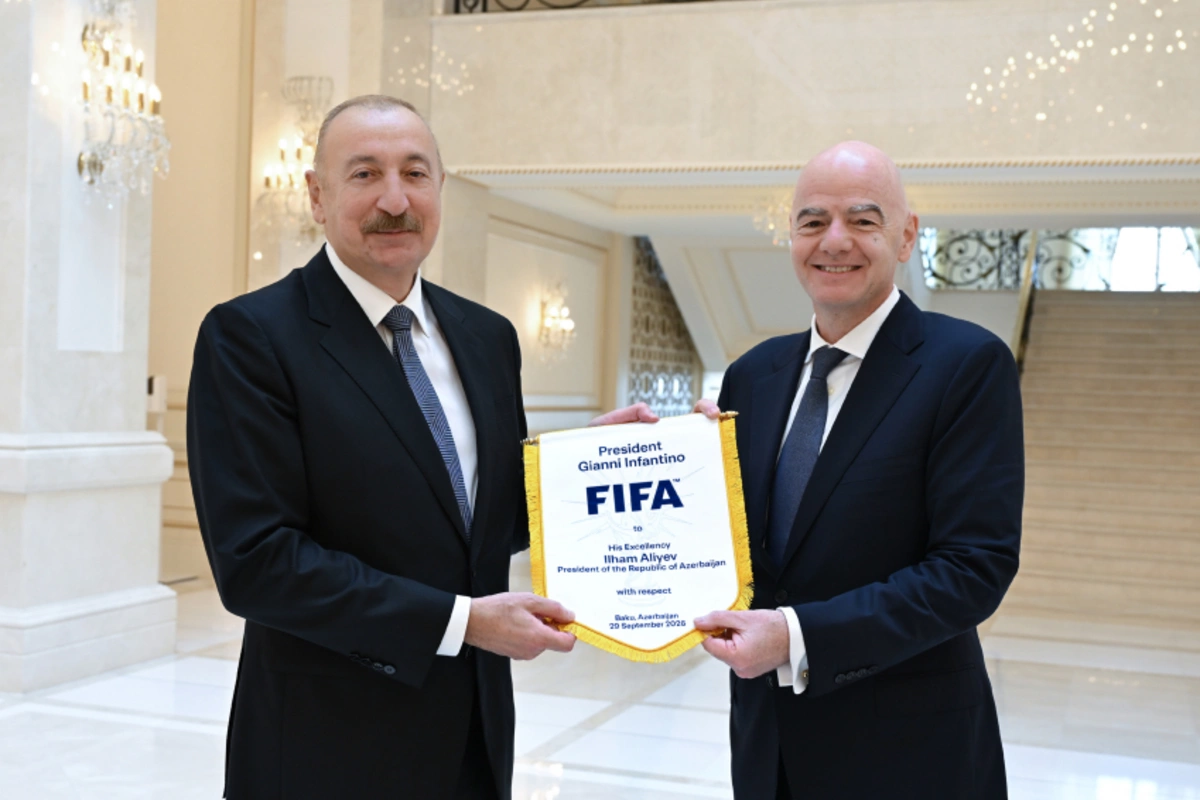 Prezident İlham Əliyev FIFA-nın prezidentini qəbul edib