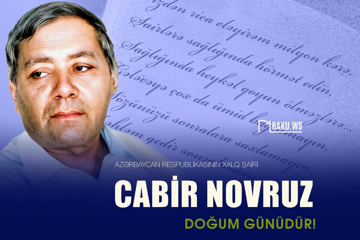 Bu gün Cabir Novruzun doğum günüdür