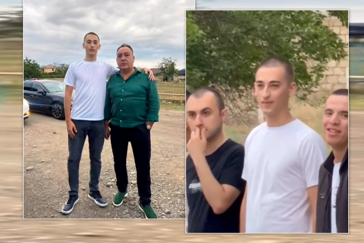 Elxan Yunis tələbə oğlunu hərbi xidmətə yola saldı