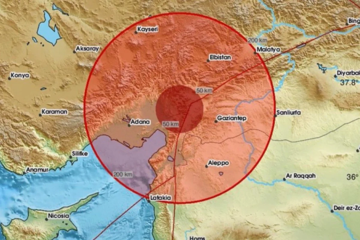 Türkiyədə 4,8 maqnitudalı zəlzələ baş verib
