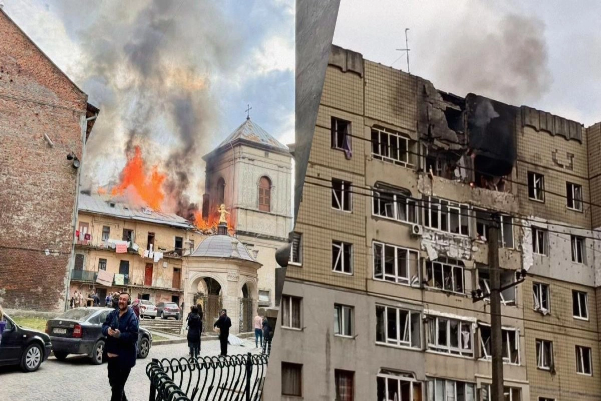 Lvovda yaşayış binaları vurulub: yaralılar var