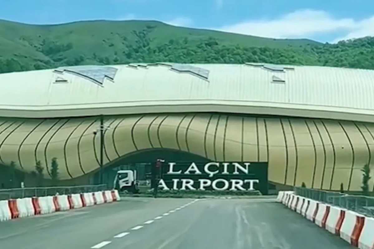 The opening ceremony of Lachin International Airport is taking place The opening ceremony of Lachin International Airport is taking place