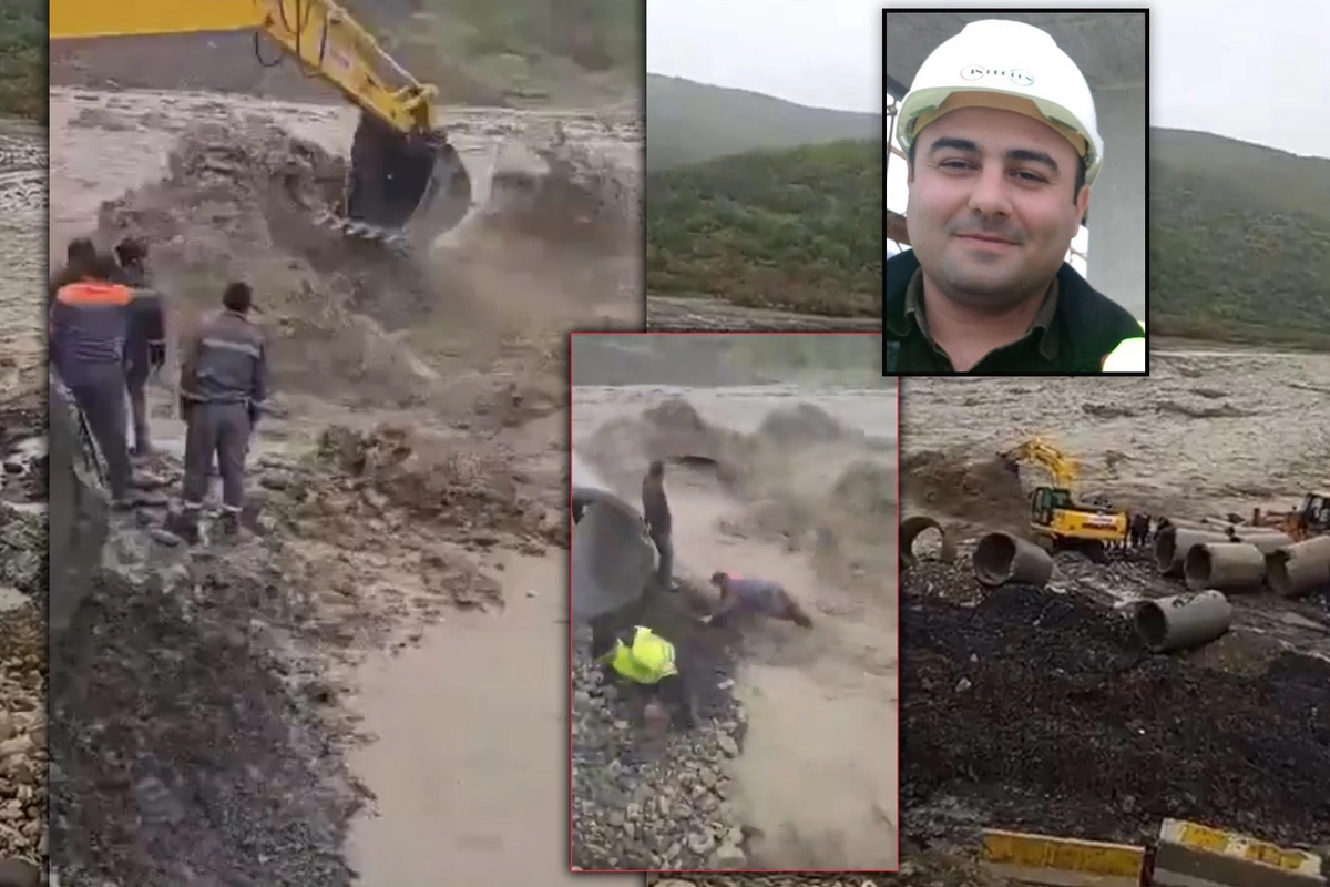 Ağsuda seldə ölən sahə rəisi yoldaşlarını xilas etməyə çalışırmış - YENİ GÖRÜNTÜLƏR