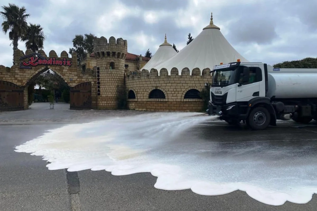 Bu gün Bakıda 550 küçə yuyulub