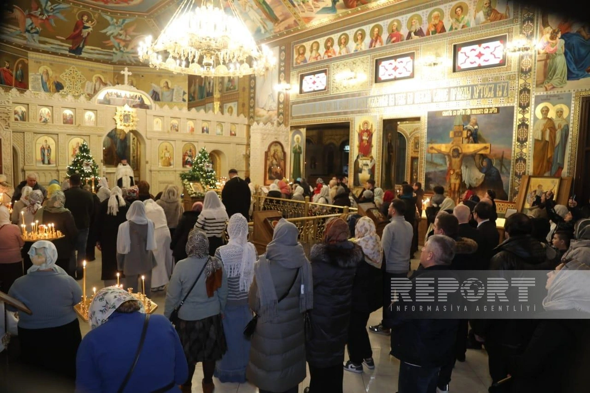 Azərbaycanda pravoslav xristianları Milad bayramını qeyd edirlər Azərbaycanda pravoslav xristianları Milad bayramını qeyd edirlər