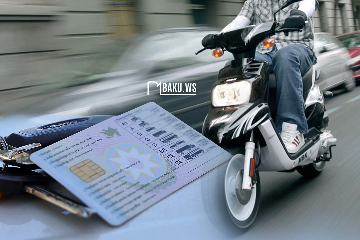 Azərbaycanda moped idarə etmək üçün sürücülük vəsiqəsi tələb olunacaq