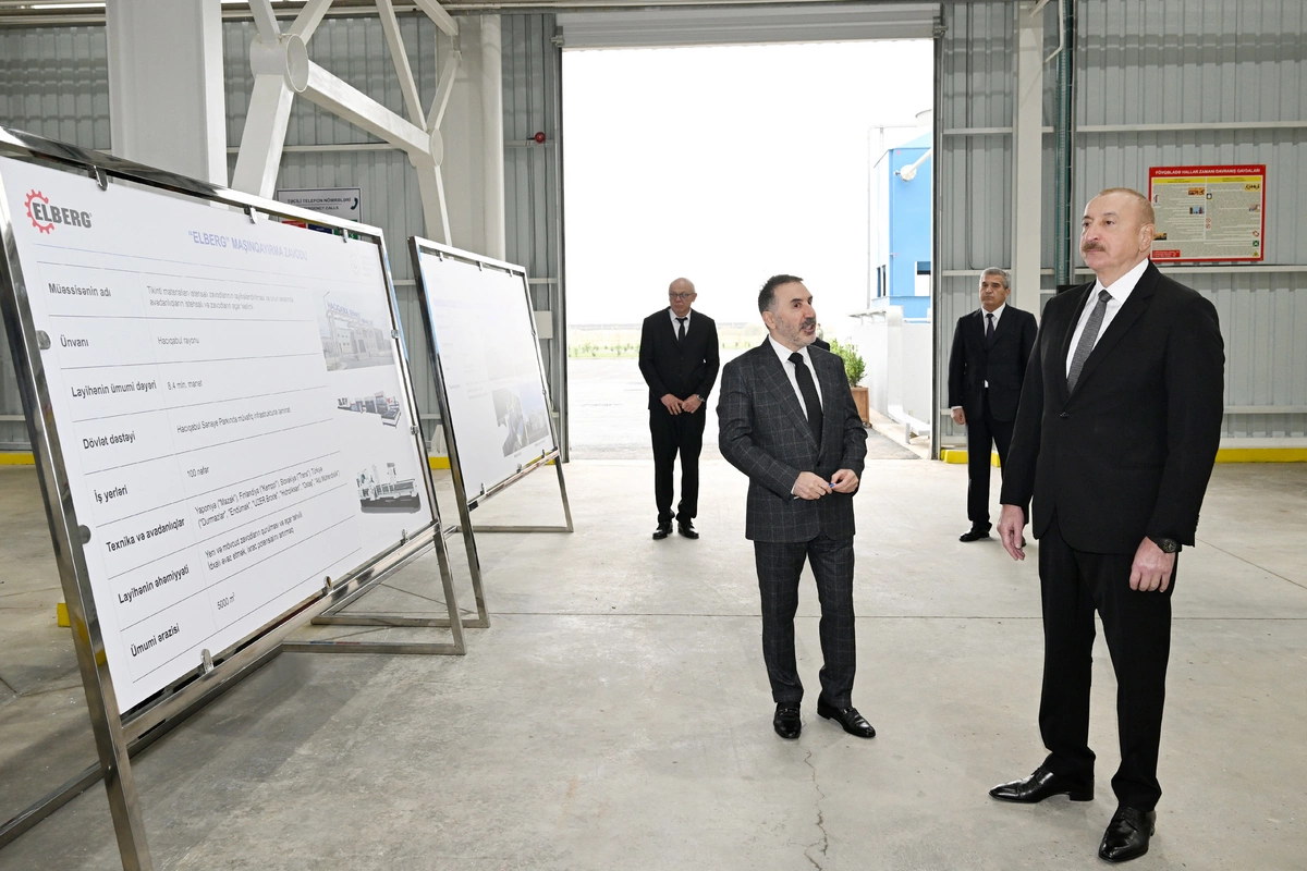 Ильхам Алиев принял участие в открытии завода по производству минеральной каменной ваты AZWOOL