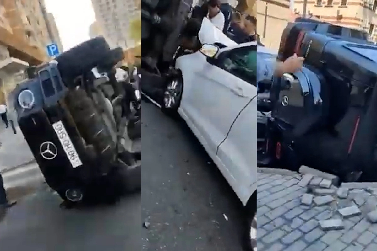 Yolayrıcını keçmə qaydasını pozan Gelandewagen QƏZAYA SƏBƏB OLDU