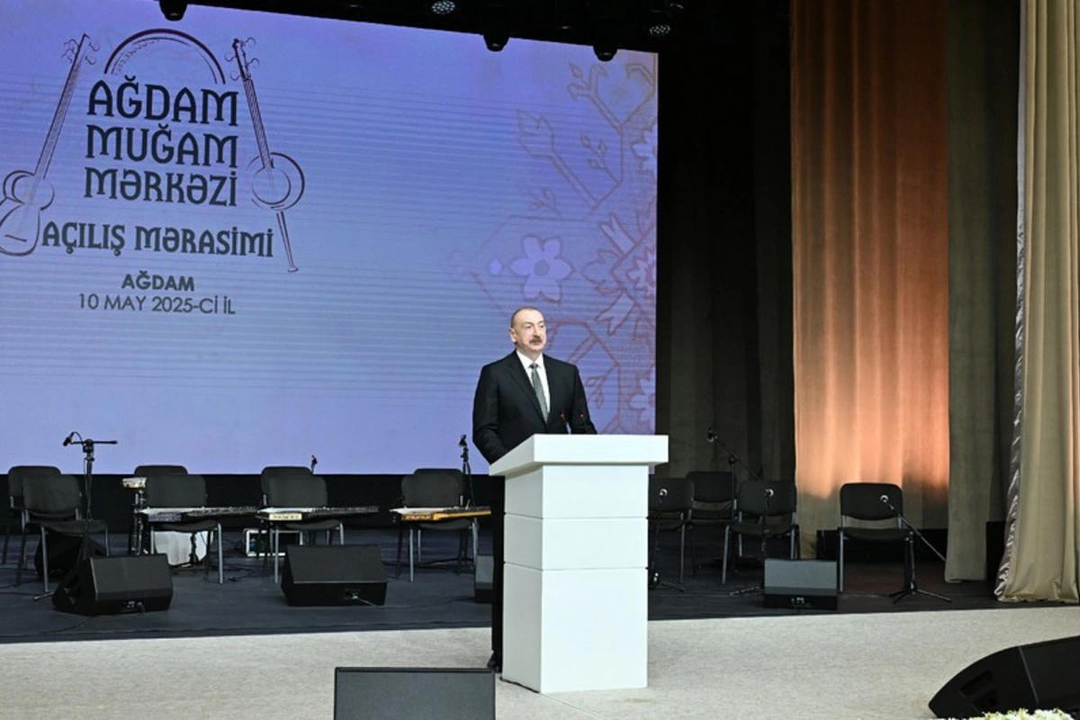 İlham Əliyev və Mehriban Əliyeva Ağdam Muğam Mərkəzinin açılışında iştirak ediblər