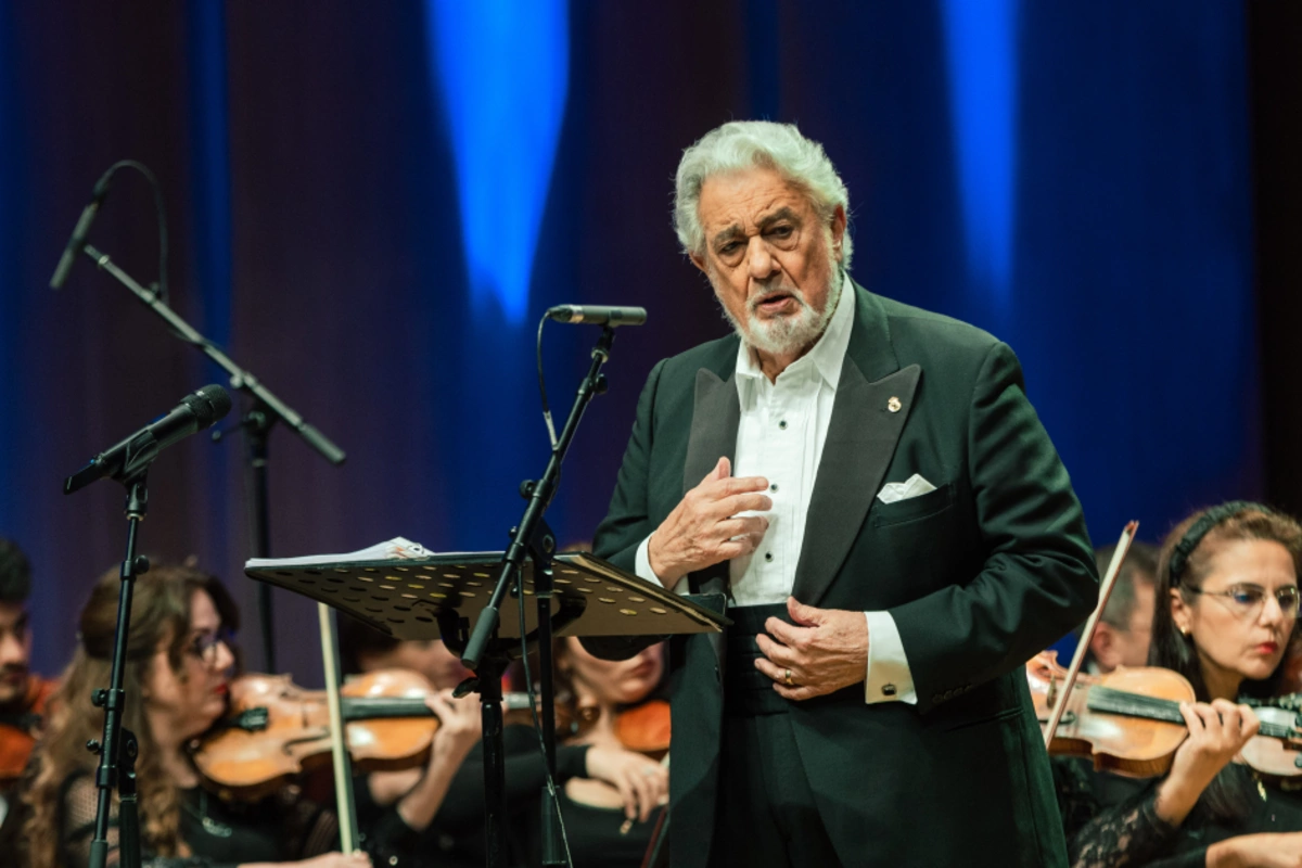 Placido Domingo performed at the Heydar Aliyev Center