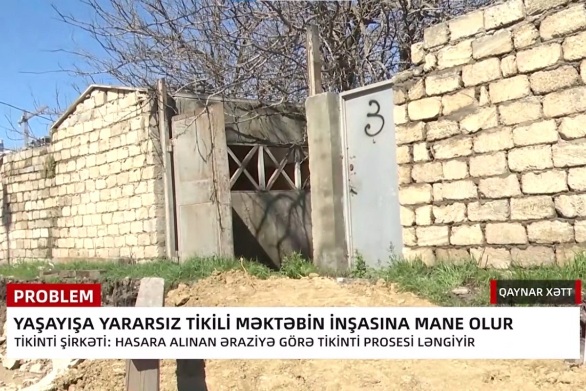 Yararsız tikinti məktəbin inşasına mane olur
