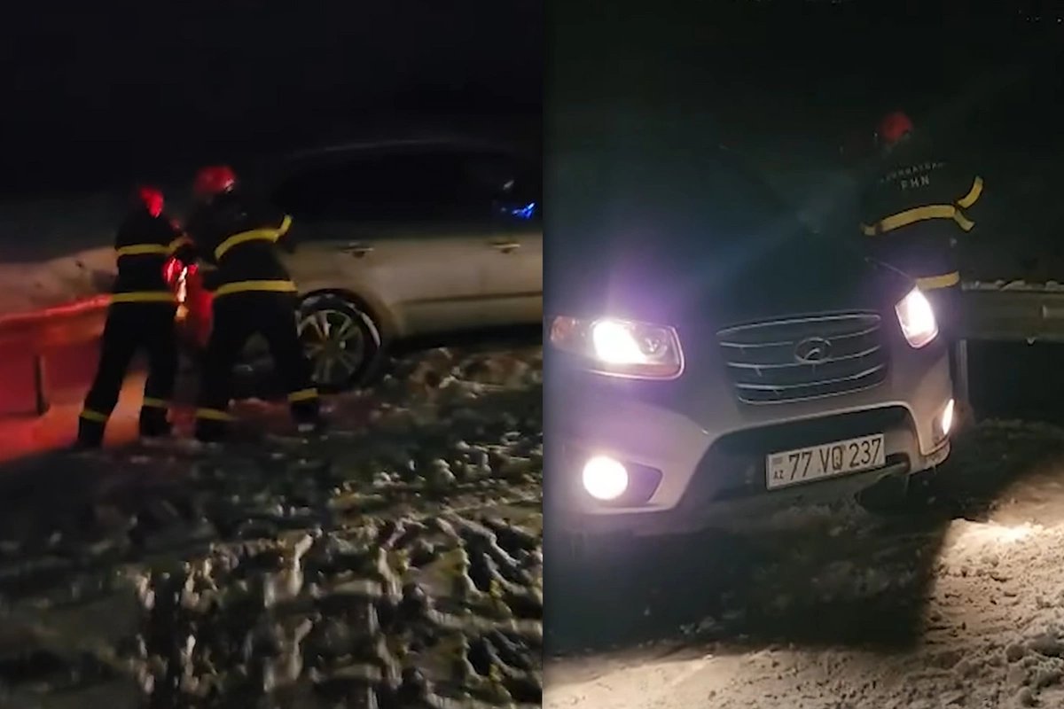 FHN: Şuşada yolların buz bağlaması ilə bağlı köməklik göstərilib