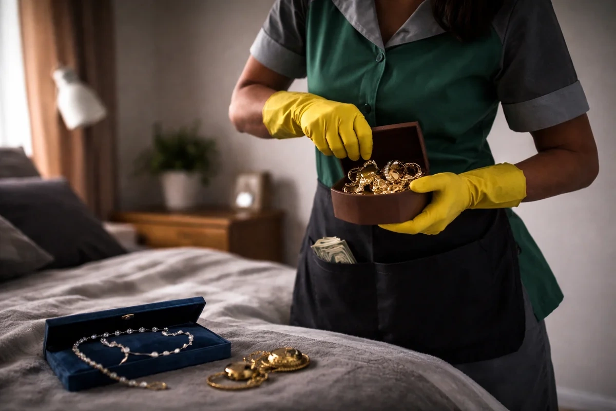 В Баку домработница украла у хозяйки квартиры золотые украшения на 12 000 манатов