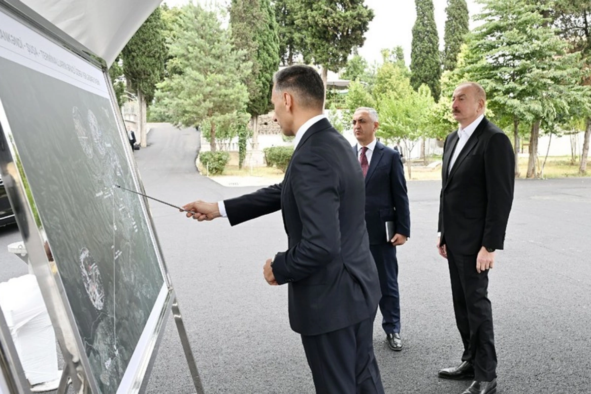 Ilham Aliyev inspected the territory selected for the construction of the Khankendi - Shusha cable car