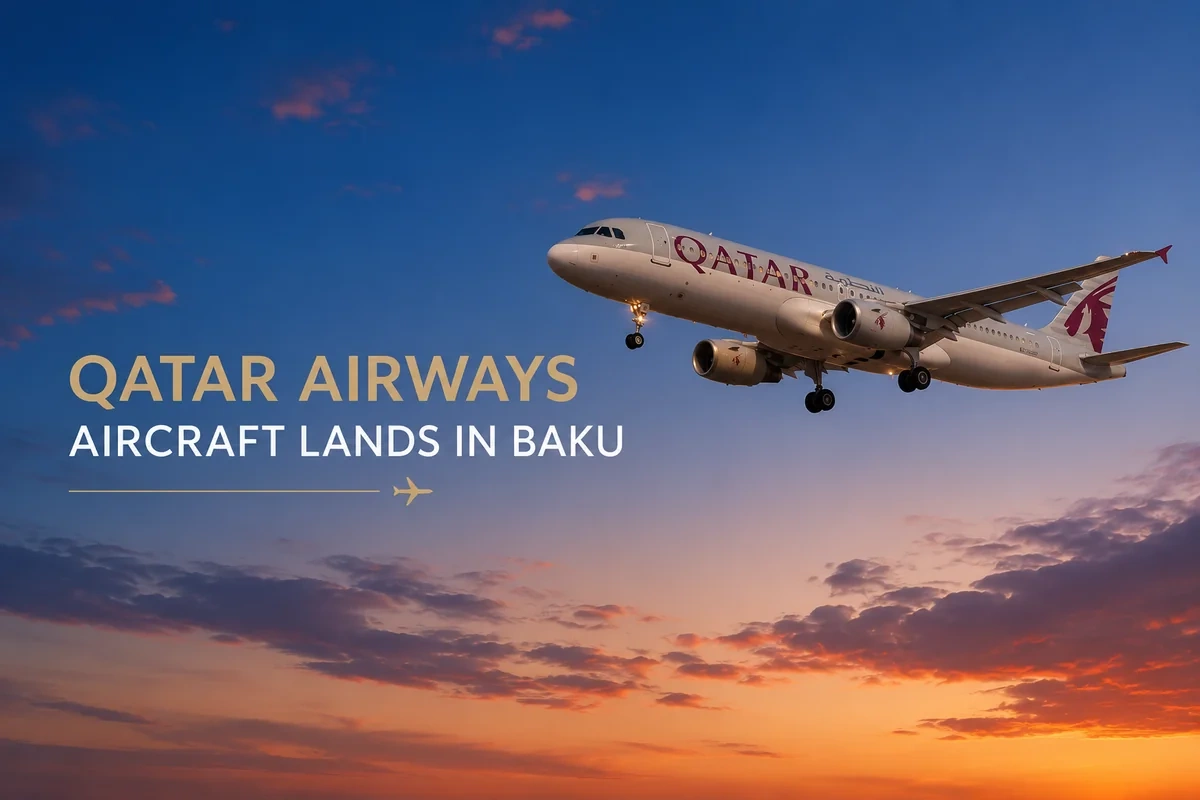 Qatar Airwaysin təyyarəsi Bakıya eniş etməli olub