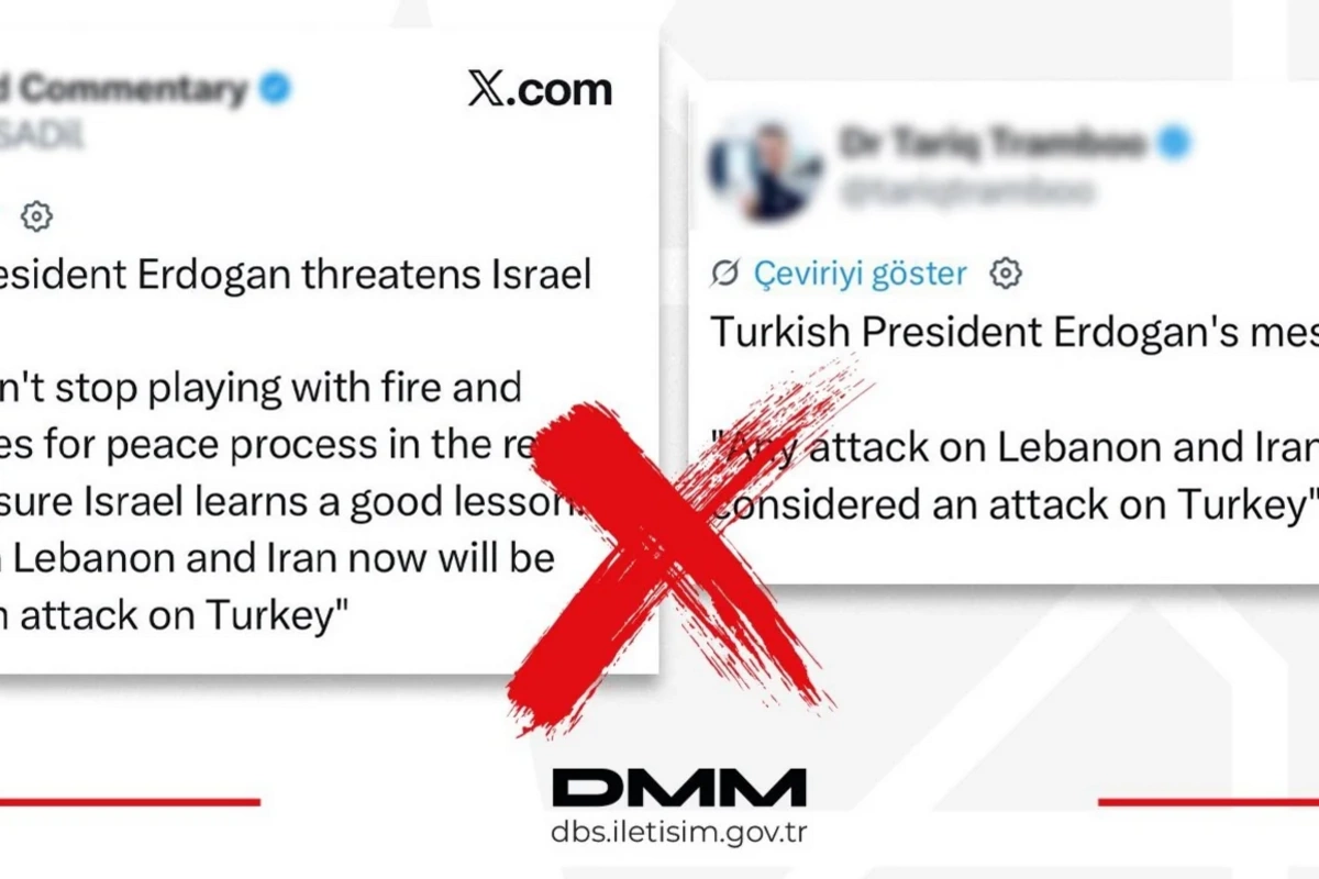 DMM: Sosial mediada Ərdoğanın adından yayılan ifadələr yalandır