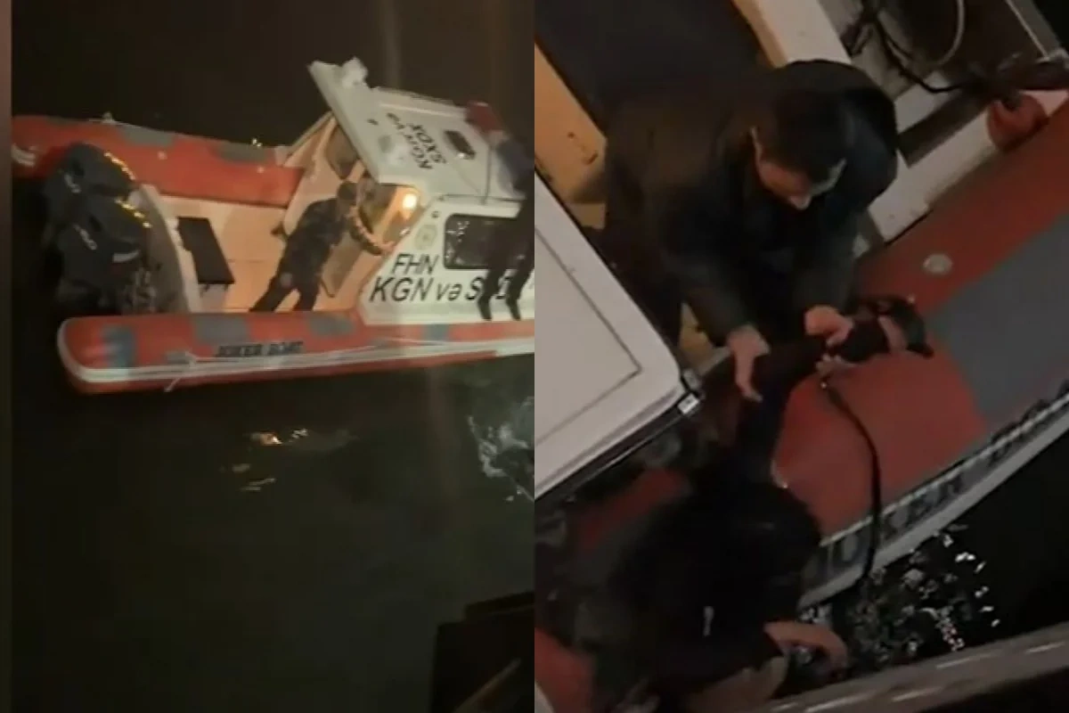 Bulvarda həyəcanlı anlar: Gənc qız son anda xilas edildi - ANBAAN GÖRÜNTÜLƏR