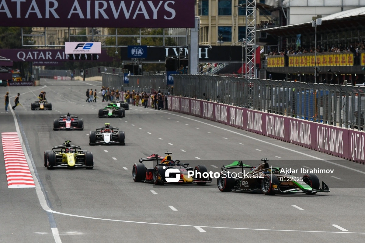 The main Formula 2 race has started in Baku The main Formula 2 race has started in Baku