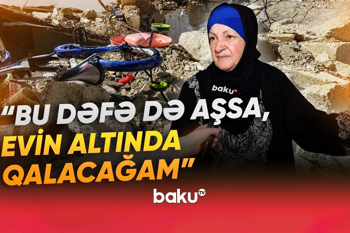 Bakıda bina sakinləri ölüm qorxusu ilə yaşayırlar