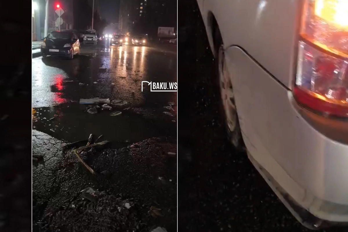 Xırdalanda maşın lükə düşdü, qurumlar məsuliyyəti bir-birinin üzərinə atır