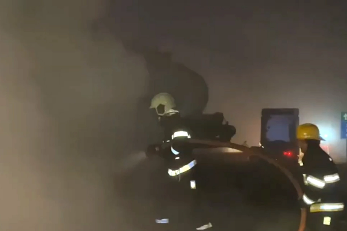 Ələt-Astara yolunda yük maşınında YANĞIN olub