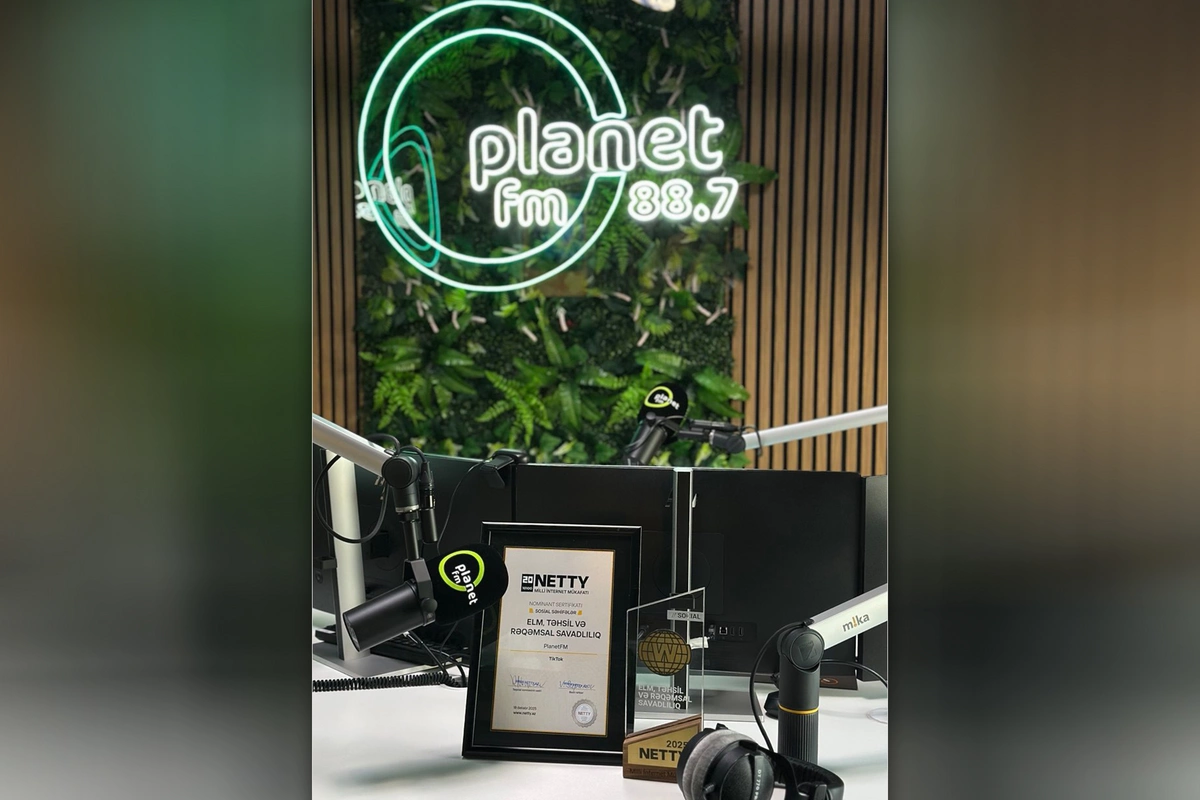 Planet FM NETTY Milli İnternet Mükafatına layiq görülüb