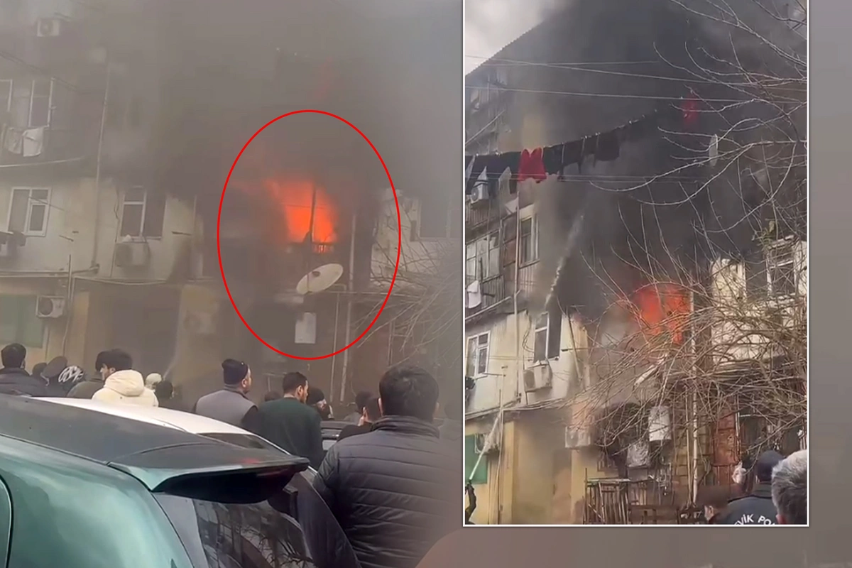 В Дарнагюле вспыхнул пожар в многоквартирном доме