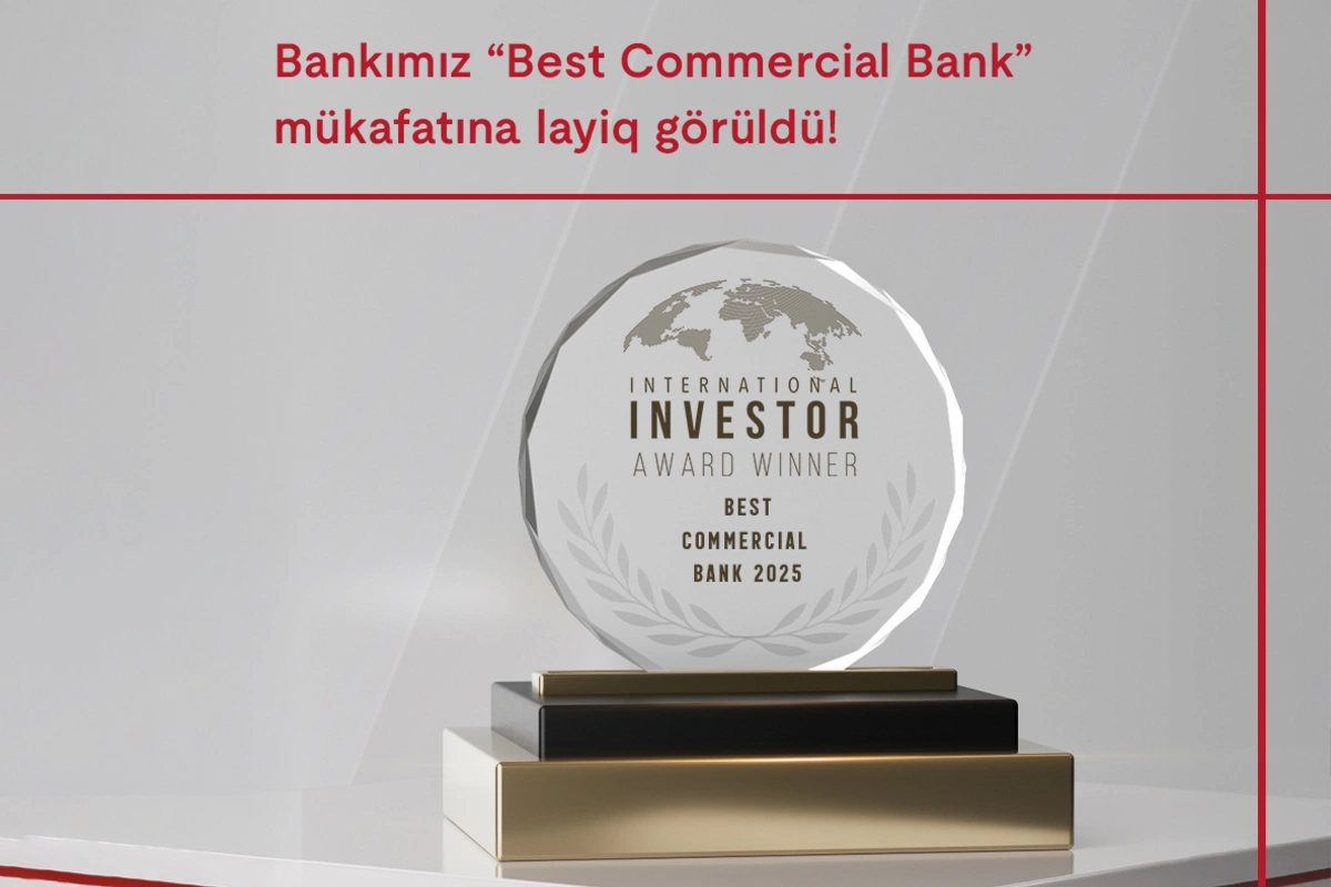 Kapital Bank International investor tərəfindən daha bir mükafata layiq görüldü