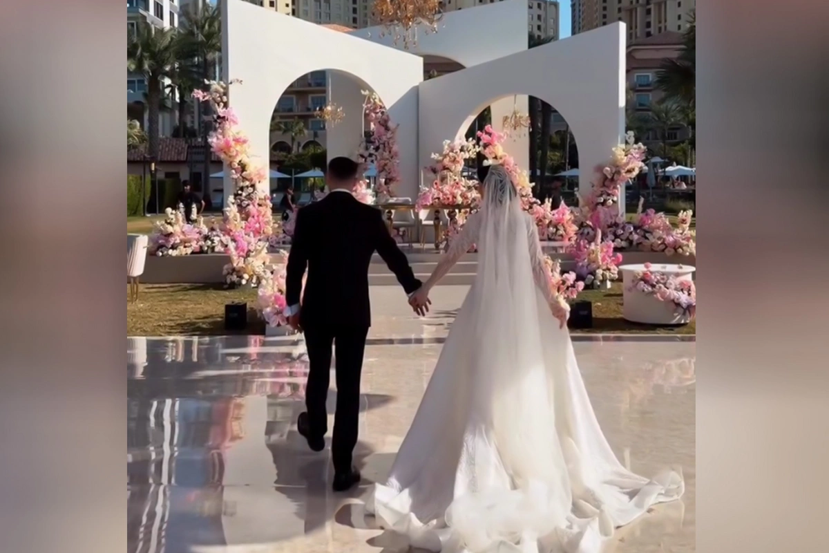 Dubaydakı təmtəraqlı Azərbaycan toyundan GÖRÜNTÜLƏR