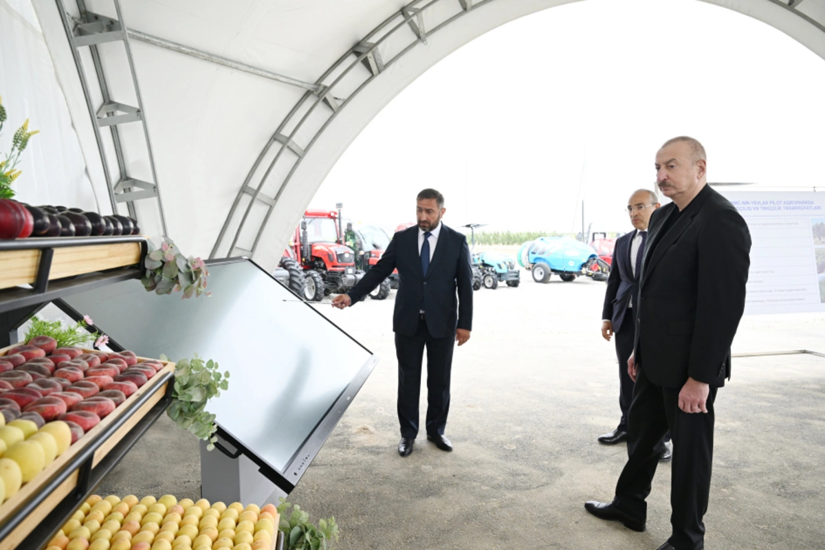 President Ilham Aliyev participated in the opening of the Yevlakh pilot agropark President Ilham Aliyev participated in the opening of the Yevlakh pilot agropark