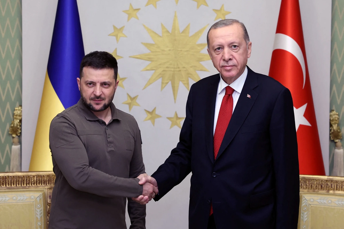 Ərdoğanın Zelenski ilə görüşü başlayıb