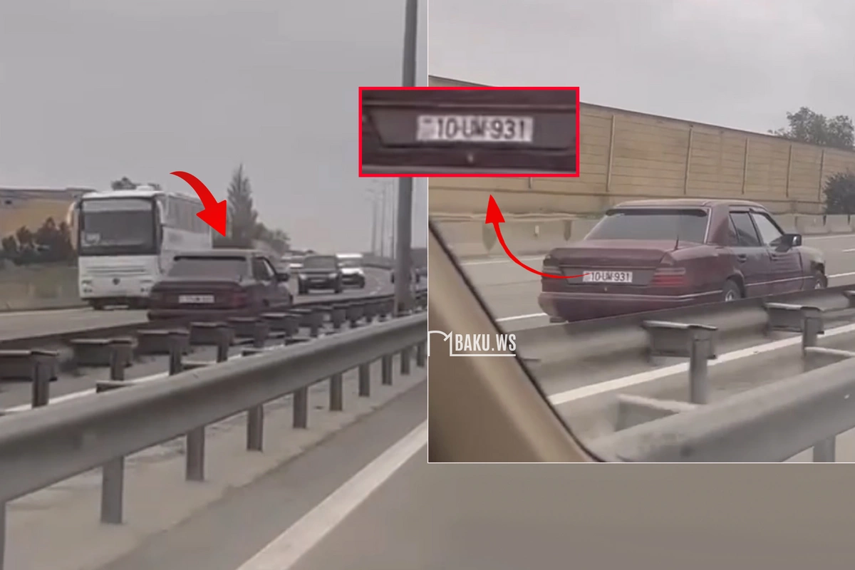 Bakı-Qazax yolunda avtomobil protiv sürdü