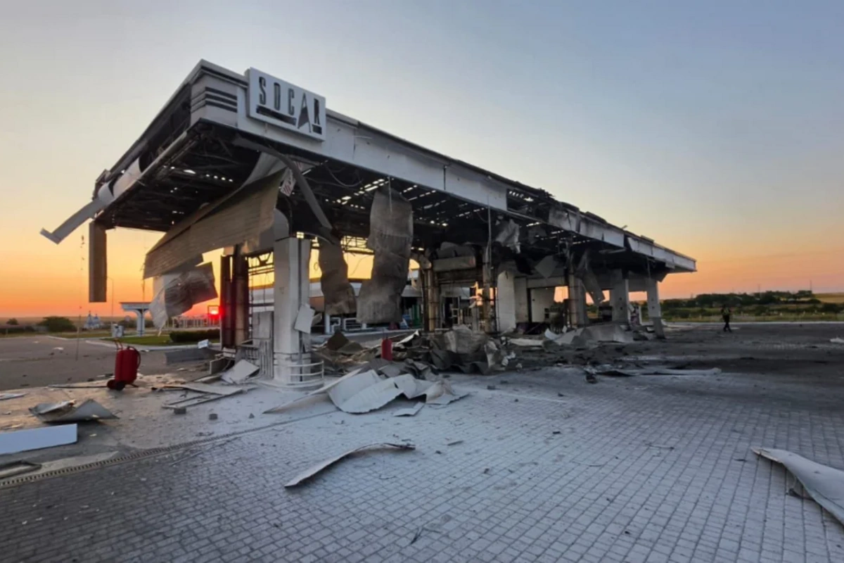 SOCAR-ın Nikolayev vilayətindəki yanacaqdoldurma məntəqəsinə dron zərbəsi endirilib