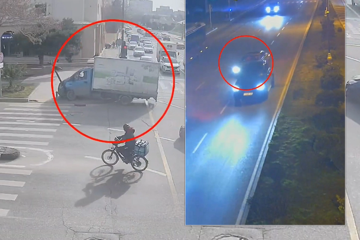 Bakıda son 24 saatda baş verən iki qəzanın ANBAAN VİDEOSU