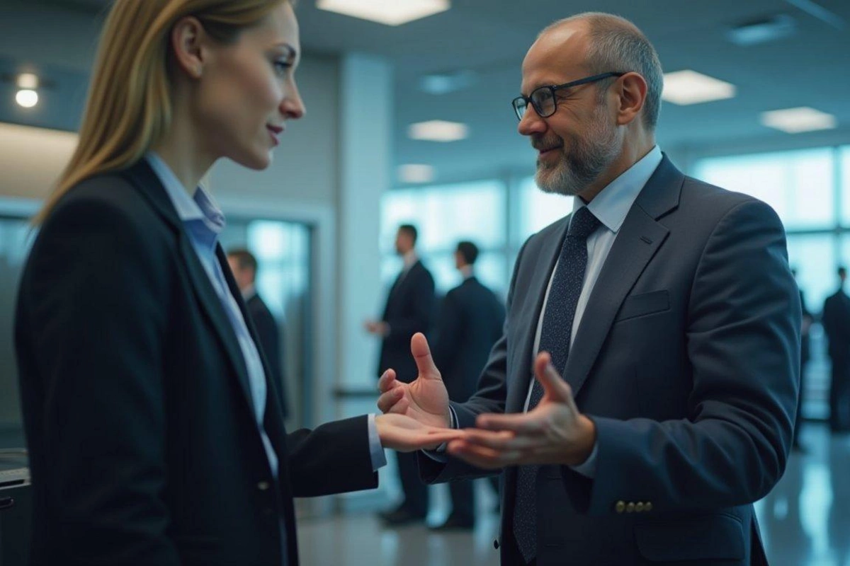 A gesture that can lead to a security check at the airport A gesture that can lead to a security check at the airport