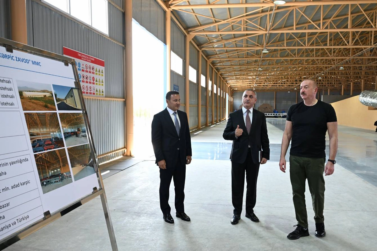 Xocalı kərpic zavodunun açılışı olub Xocalı kərpic zavodunun açılışı olub
