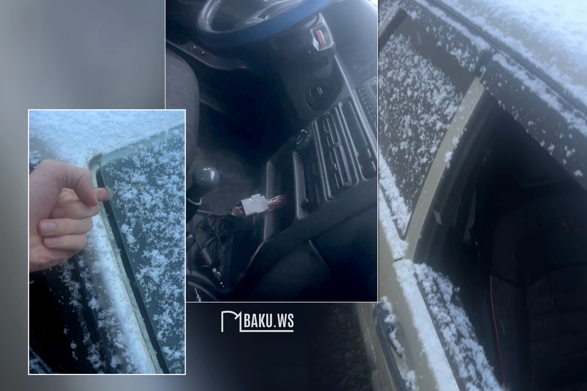 Maşından oğurluq edib aksesuarlarını apardılar