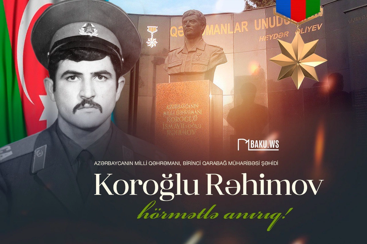 Azərbaycanın Milli Qəhrəmanı Koroğlu Rəhimovun anım günüdür