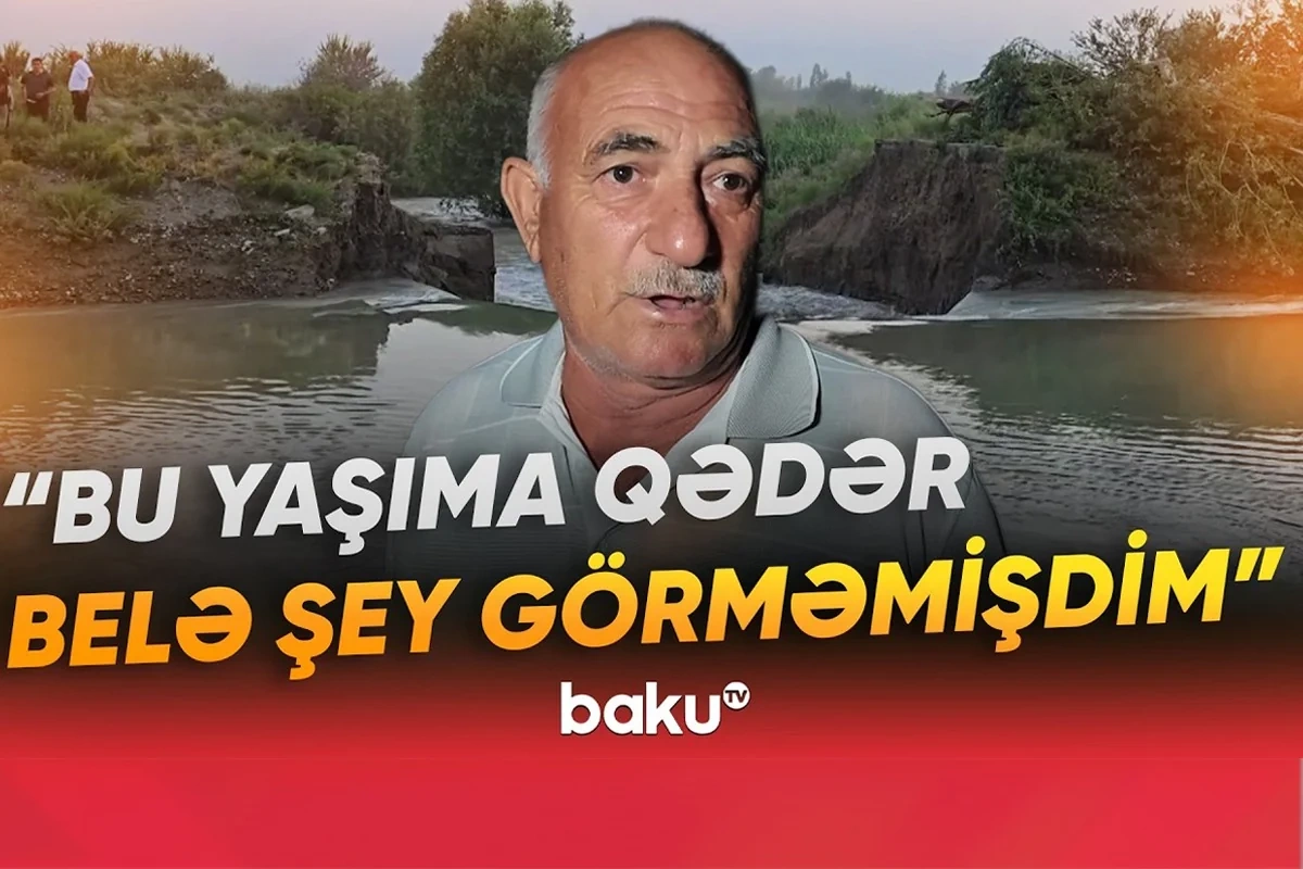 Göyçayda yarılan suvarma kanalında SON DURUM - Sakinlər danışdılar