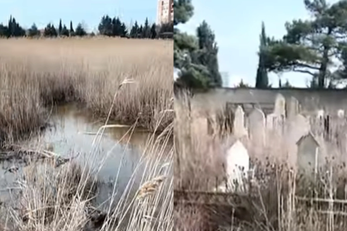 Zabrat qəbiristanlığı baxımsız halda: Sakinlər yaxınlarını ziyarət edə bilmirlər