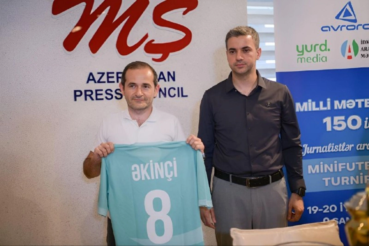 Şamaxıda keçiriləcək Milli Mətbuat - 150 minifutbol turnirinin Mətbuat Şurasında təqdimatı baş tutub Şamaxıda keçiriləcək Milli Mətbuat - 150 minifutbol turnirinin Mətbuat Şurasında təqdimatı baş tutub