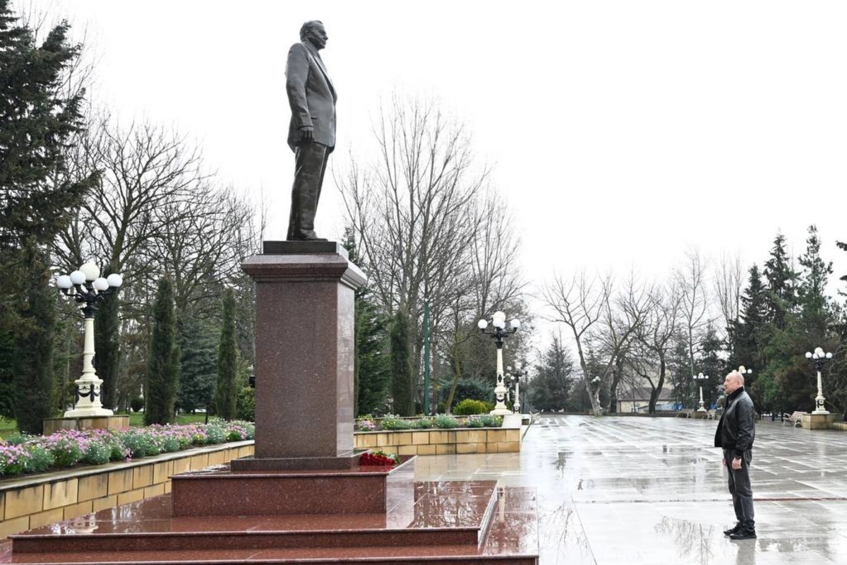 Prezident İlham Əliyev Şamaxı rayonuna səfər edib