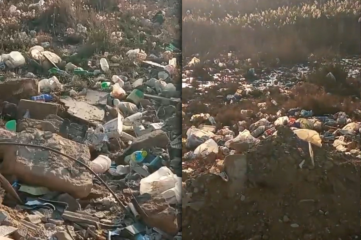 Qaradağda yaşayış məhəlləsi zibilliyə çevrilib - Sakinlər narazıdır