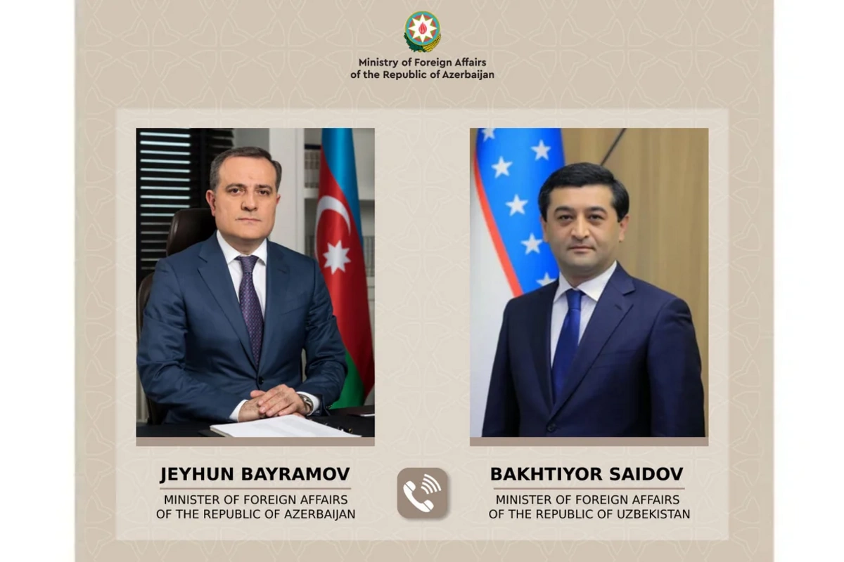 Ceyhun Bayramov özbəkistanlı həmkarı ilə Yaxın Şərqdəki təhlükəsizliyi müzakirə edib